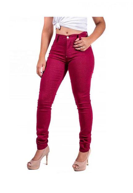 Calça Jeans Skinny Vinho